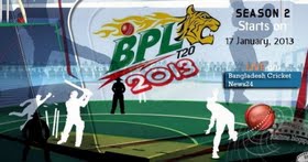 BPL T20 2013 Schedule